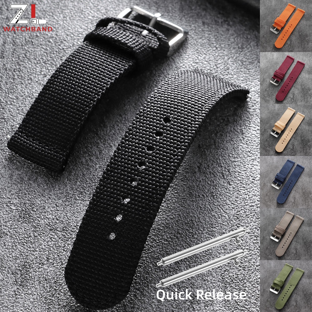 Canvas Strap Watch - Nylon Watch Band 18/20/22/24mm for Seiko