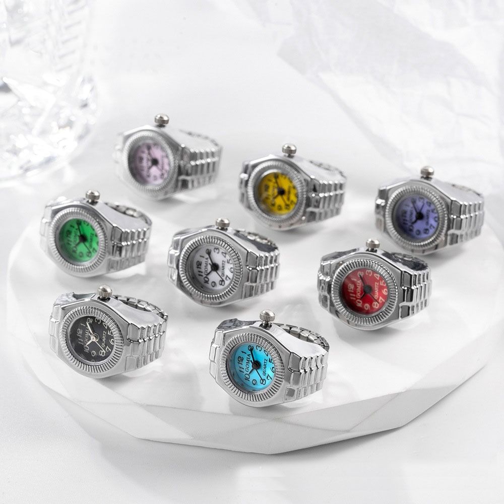 Punk Mini Finger Watch Rings C - مراجعة Canvas Strap Watch وسعره