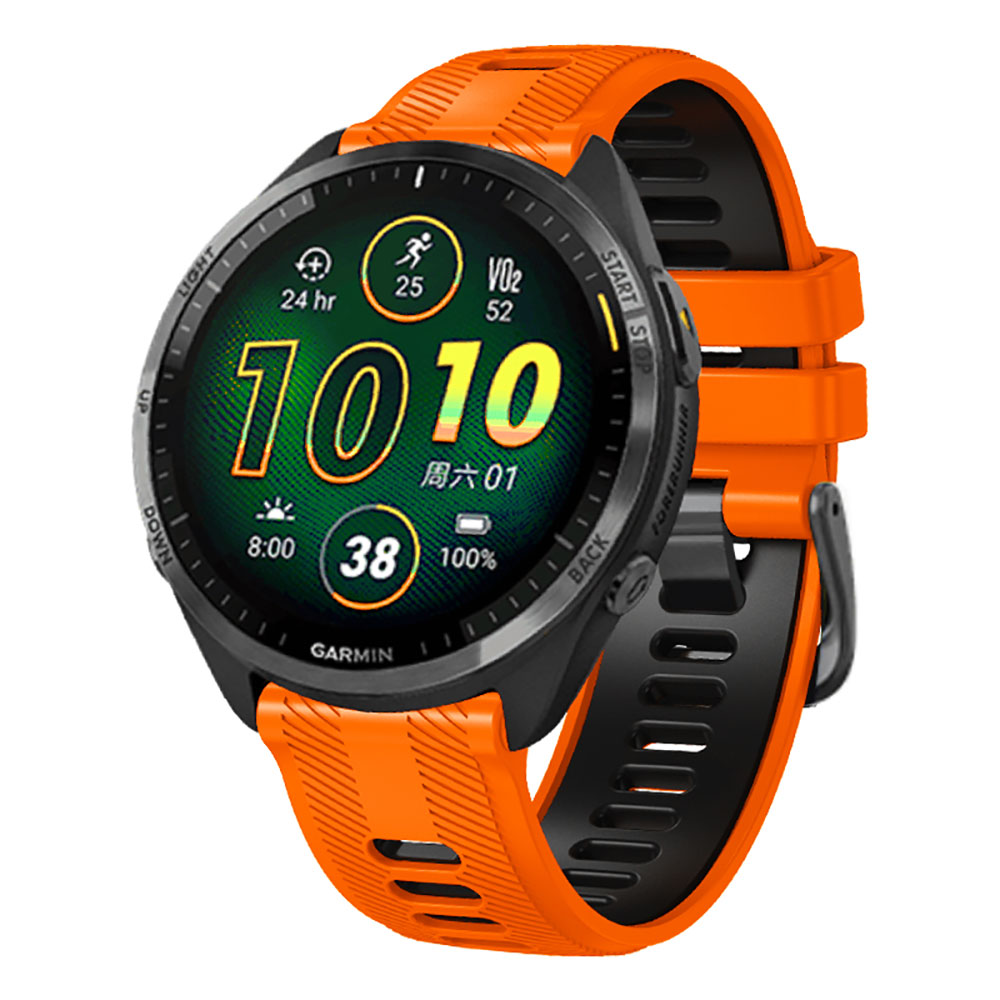 For Garmin Forerunner 965 955  - مراجعة Silicone Watch Band 22Mm وسعره