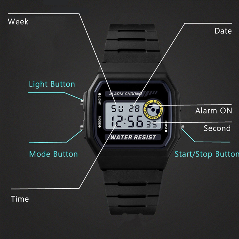Top Brand Fashion Sport Electr - مراجعة Silicone Band Women وسعره