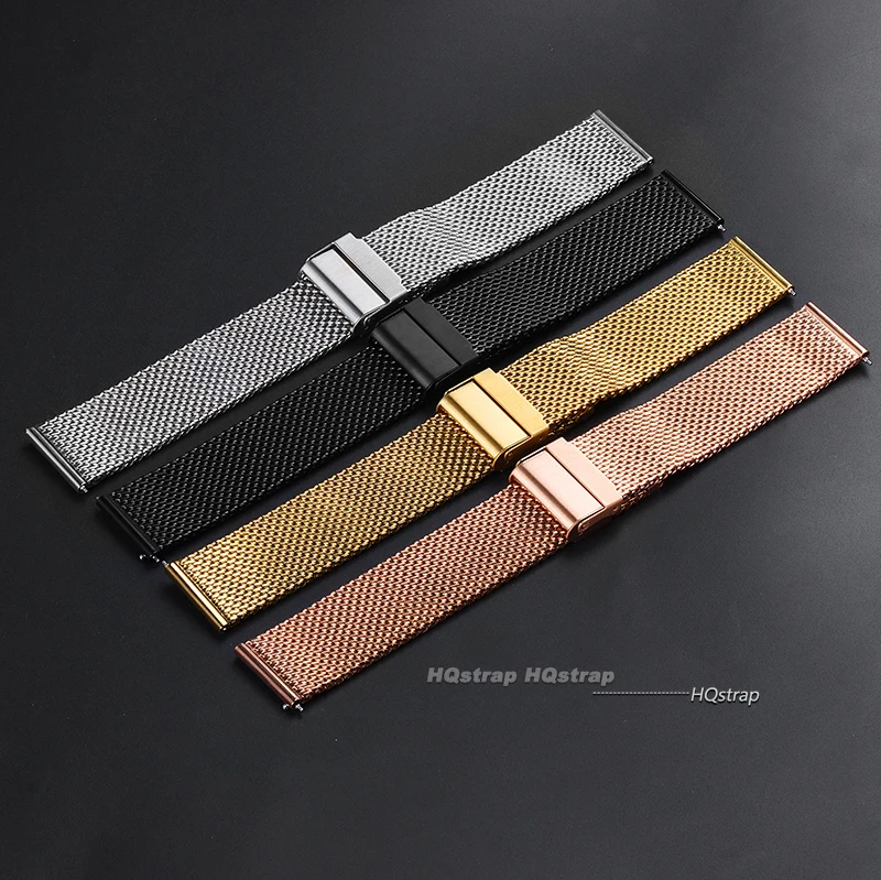 0.6mm 1.0mm Milanese Mesh Stra - مراجعة Mesh Strap Metal وسعره