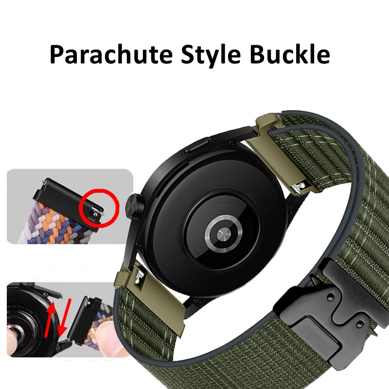 Wave Nylon Loop for Garmin Ven - مراجعة Parachute Strap Elastic وسعره