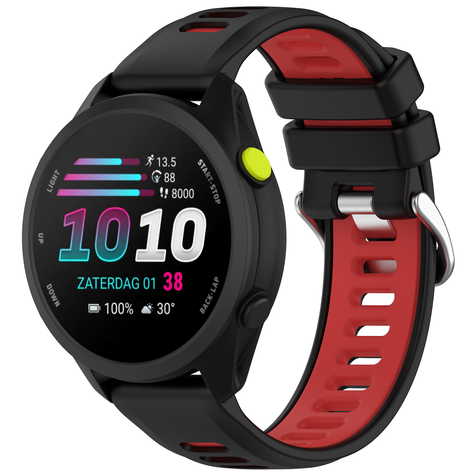 Dual-Color Silicone Sport Watc - مراجعة Silicone Watch Band 22Mm وسعره