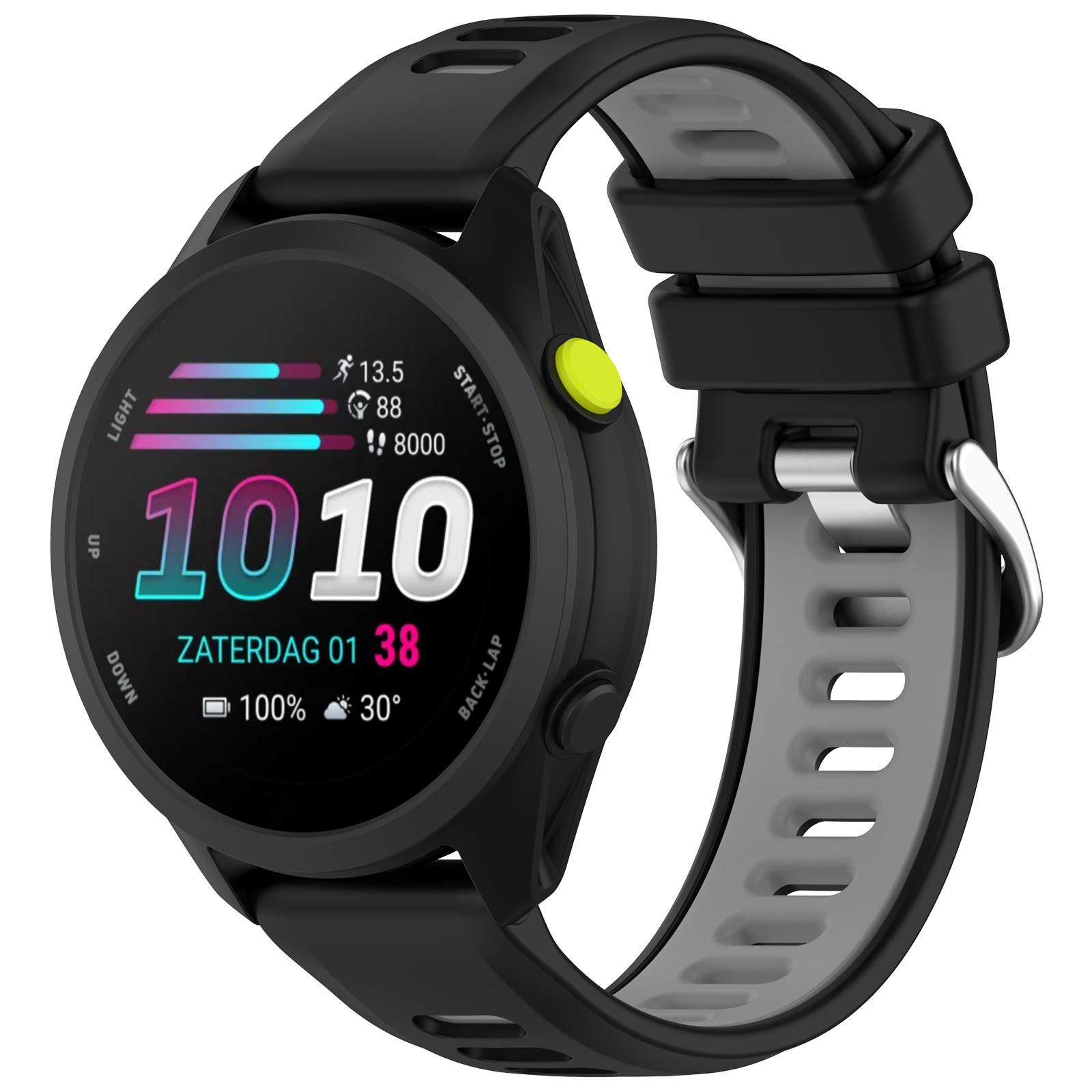 Dual-Color Silicone Sport Watc - مراجعة Silicone Watch Band 22Mm وسعره