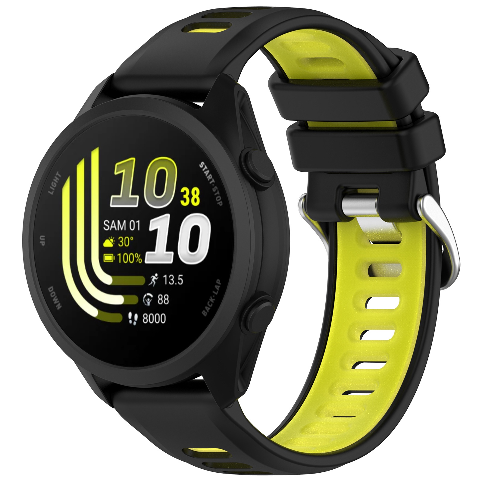 Dual-Color Silicone Sport Watc - مراجعة Silicone Watch Band 22Mm وسعره
