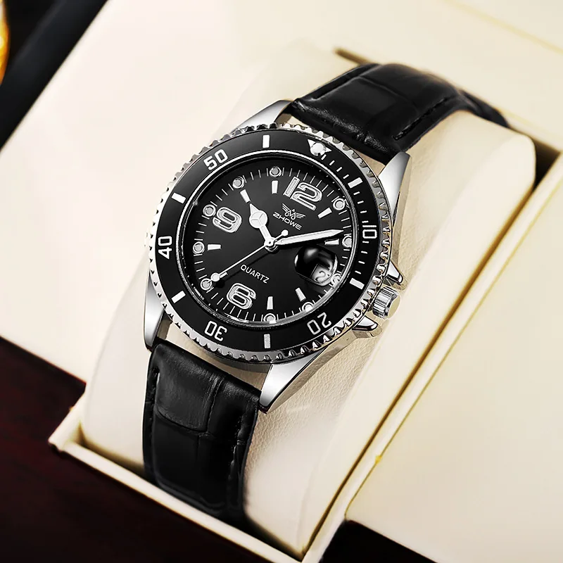 Fashion Leather Strap Men Busi - مراجعة Leather Watch Band Men وسعره