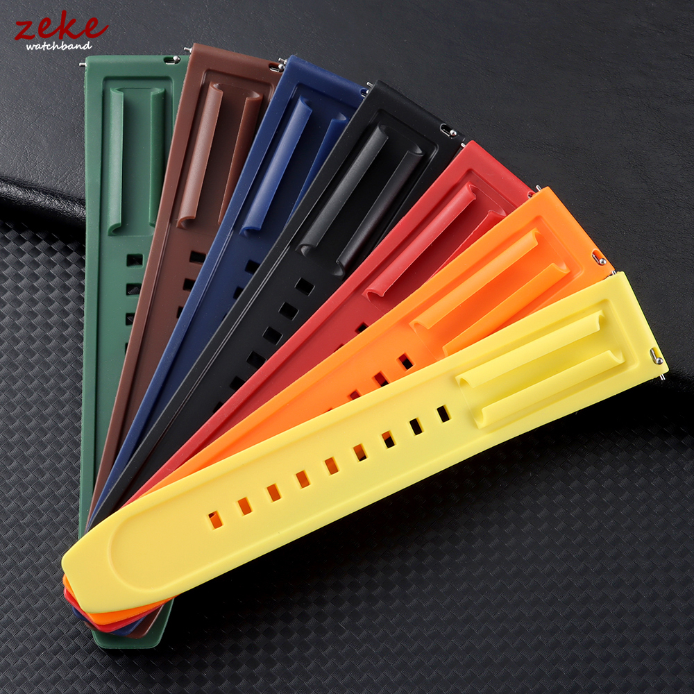20mm 22mm Rubber Strap for Ome - مراجعة Butterfly Clasp Deployant وسعره