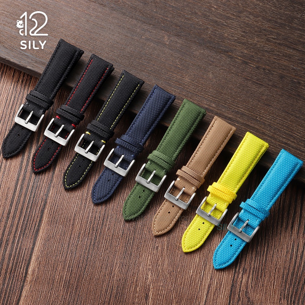 20mm 22mm Nylon Canvas Sport W - مراجعة Canvas Strap Watch وسعره