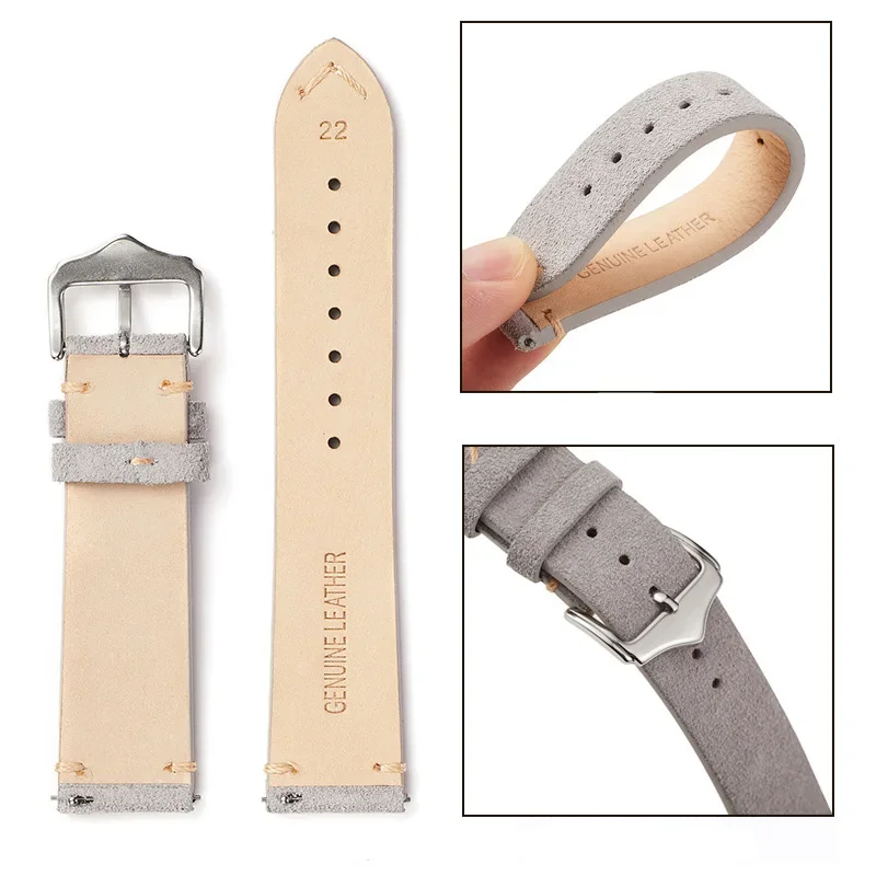 Vintage Soft Suede Watch Band  - مراجعة Suede Strap Watch وسعره