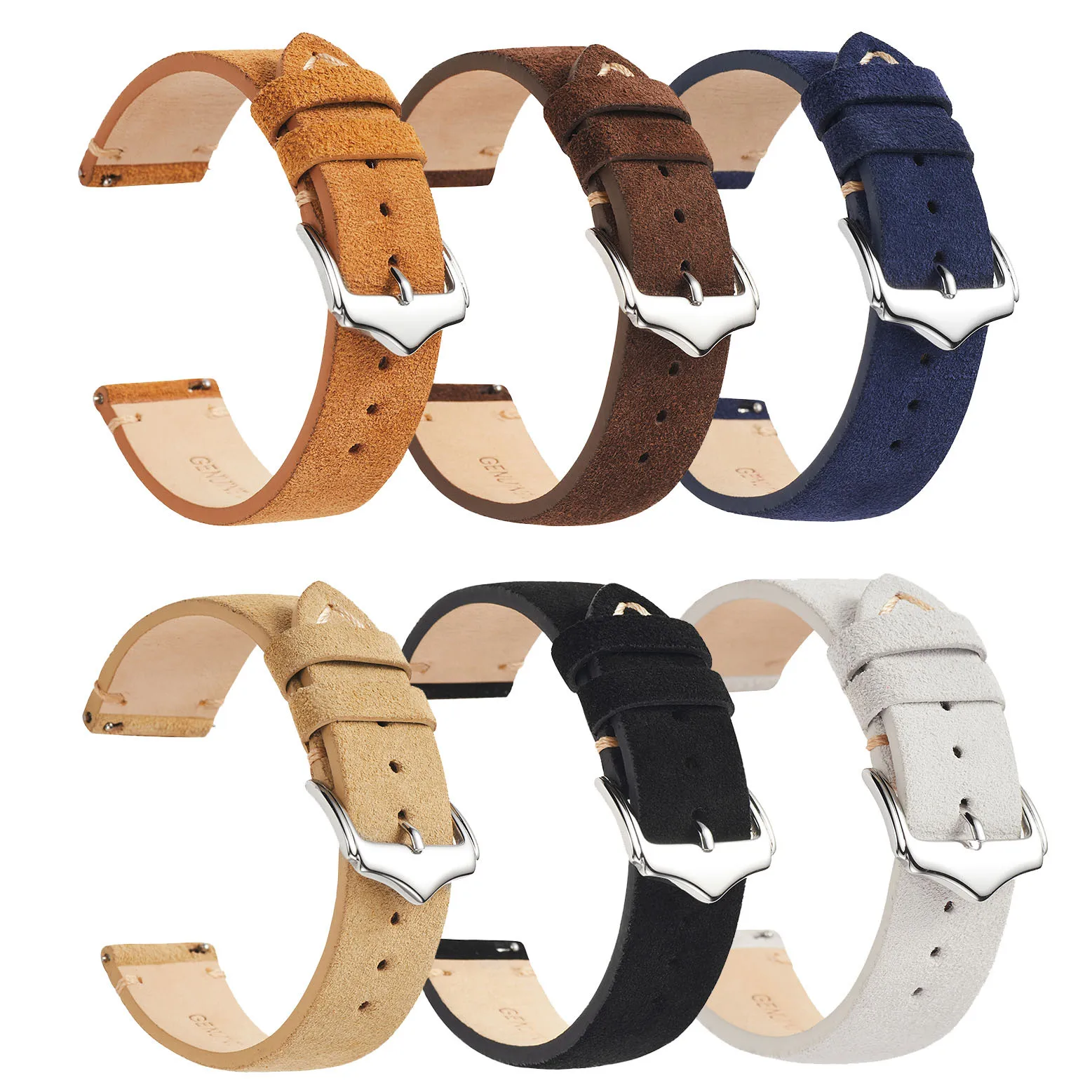 Vintage Soft Suede Watch Band  - مراجعة Suede Strap Watch وسعره