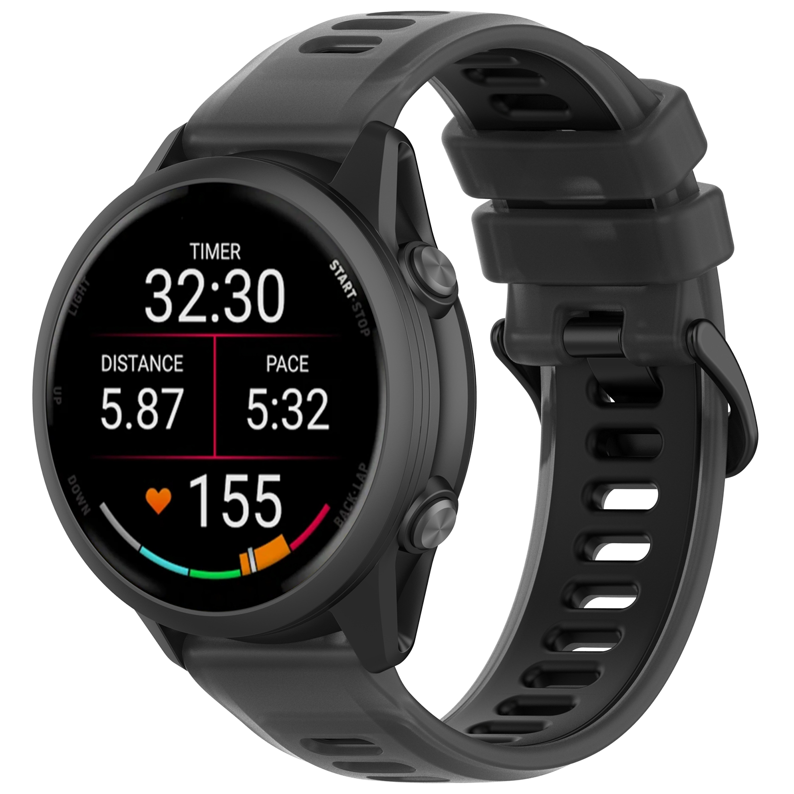 22mm 20mm Transparent Two-Tone - مراجعة Silicone Watch Band 22Mm وسعره