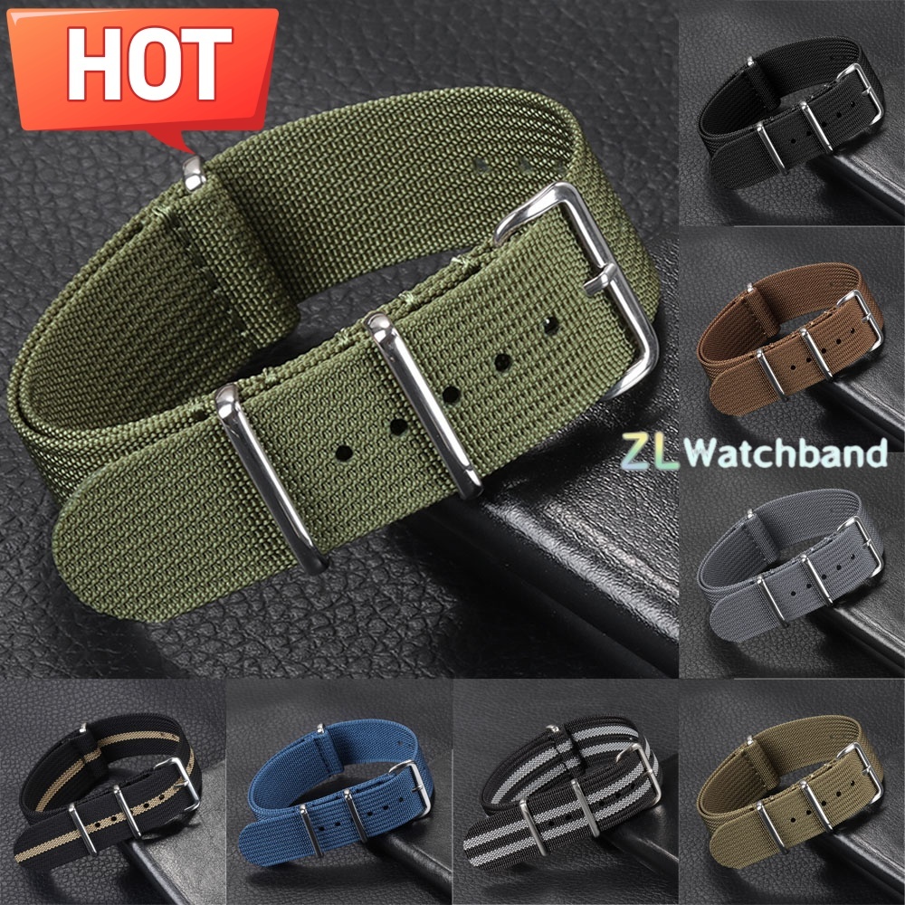 New Ribbed Nylon Watchband 18m - مراجعة Nato Strap Nylon وسعره