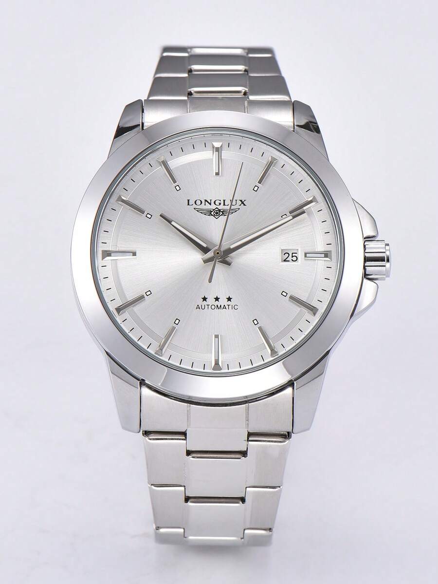 LONGLUX 1pc Men's Automatic Me - مراجعة Butterfly Clasp Deployant وسعره