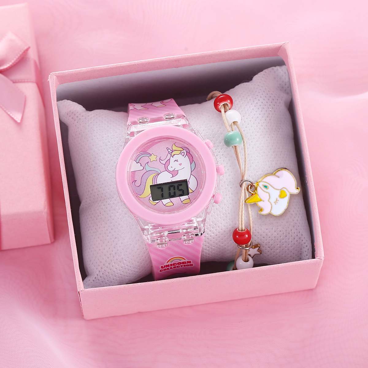 Cute Unicorn Girls Watches wit - مراجعة Silicone Band Women وسعره