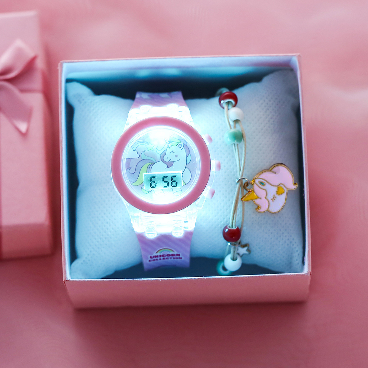 Cute Unicorn Girls Watches wit - مراجعة Silicone Band Women وسعره