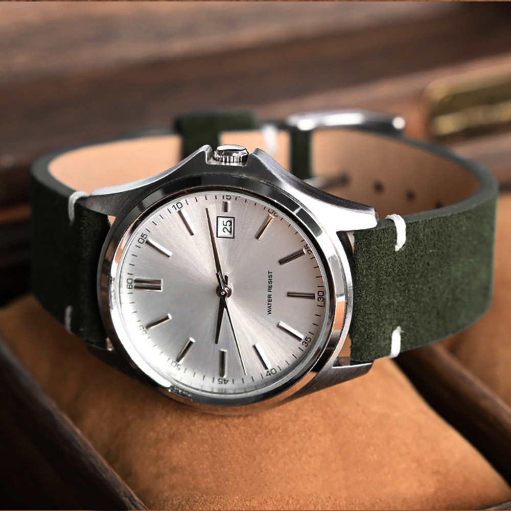 14mm 16mm 18mm Wristband Quick - مراجعة Suede Strap Watch وسعره