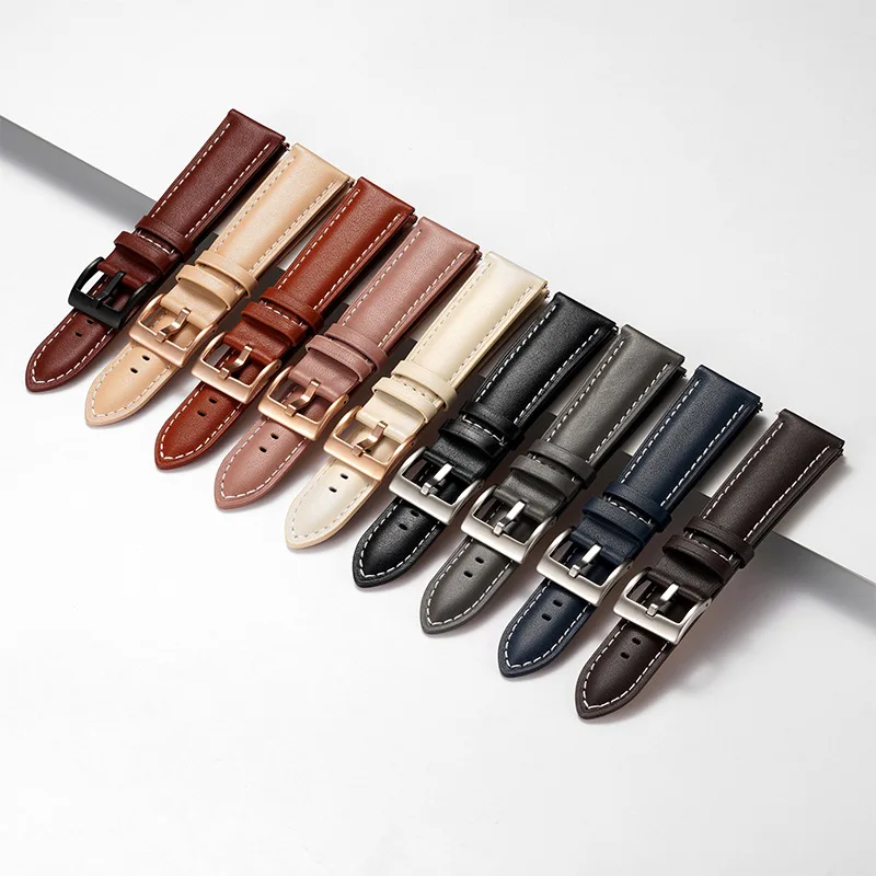 14mm 16mm 18mm 20mm 22mm Genui - مراجعة Leather Strap Quick Release وسعره