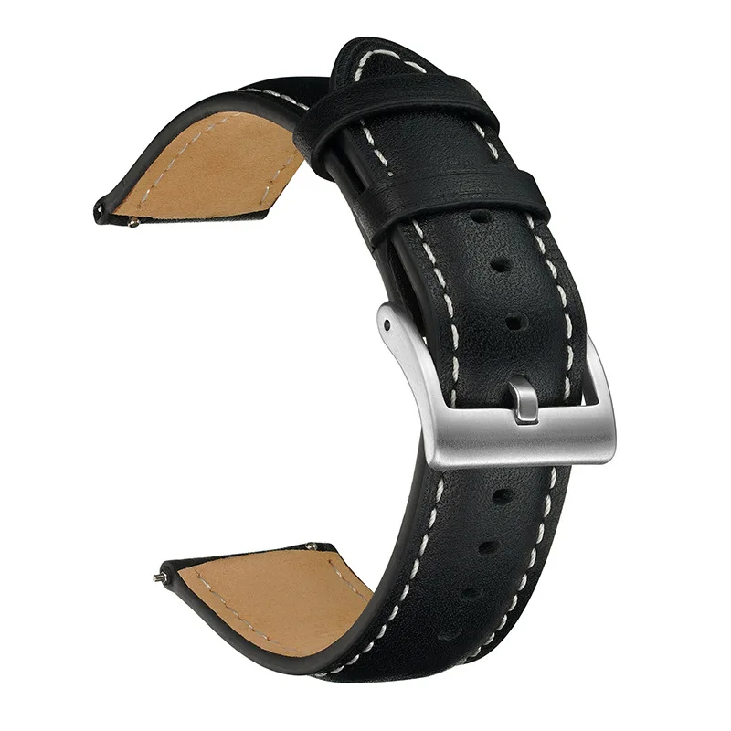 14mm 16mm 18mm 20mm 22mm Genui - مراجعة Leather Strap Quick Release وسعره