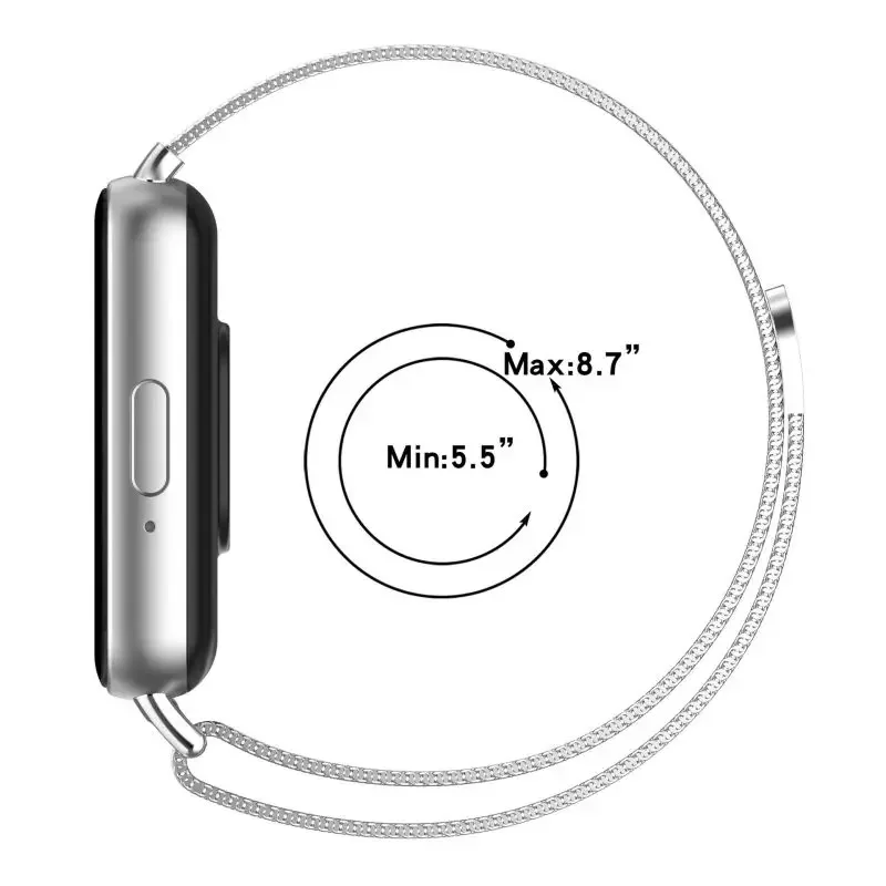 Stainless Steel Strap For Sams - مراجعة Milanese Loop Magnetic وسعره