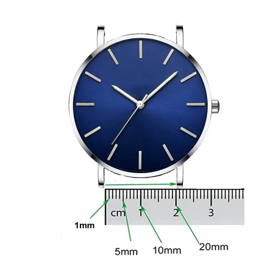 Denim Leather Strap 10mm 12mm  - مراجعة Canvas Strap Watch وسعره