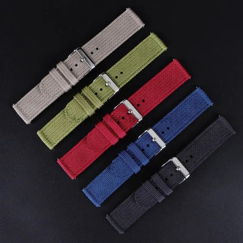 18 20 22 24mm Nylon Canvas Str - مراجعة Nato Strap Nylon وسعره