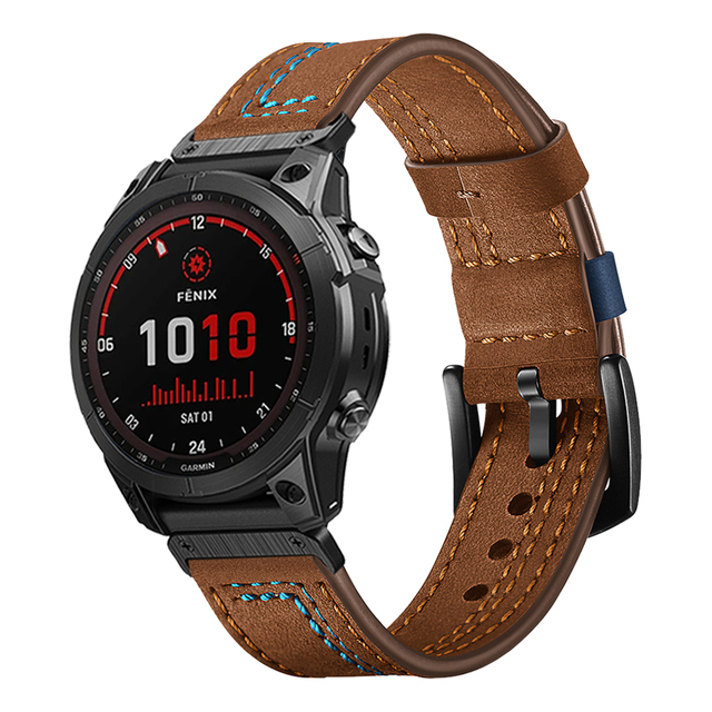 22mm 26mm Genuine Leather Stra - مراجعة Leather Strap Quick Release وسعره