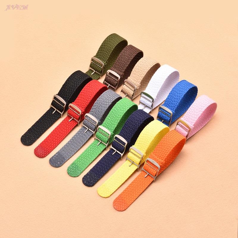Canvas Sport Watchband Colorfu - مراجعة Perlon Strap Woven وسعره