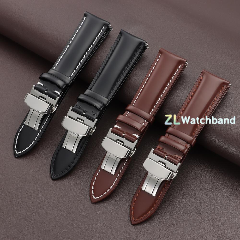 Sailcloth Leather Watchband 18 - مراجعة Leather Strap Quick Release وسعره