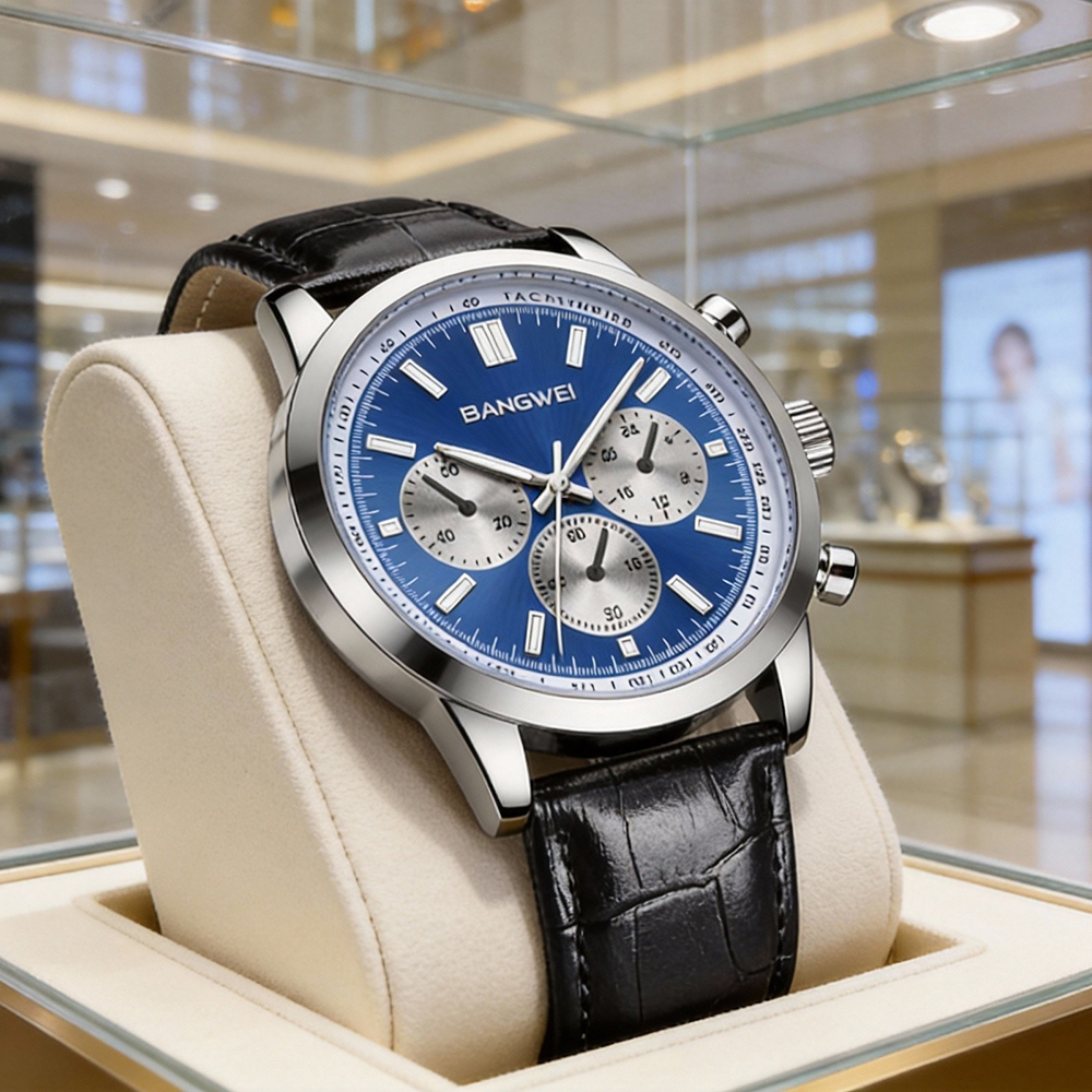 LIGE Fashion Watches Men Top B - مراجعة Leather Watch Band Men وسعره