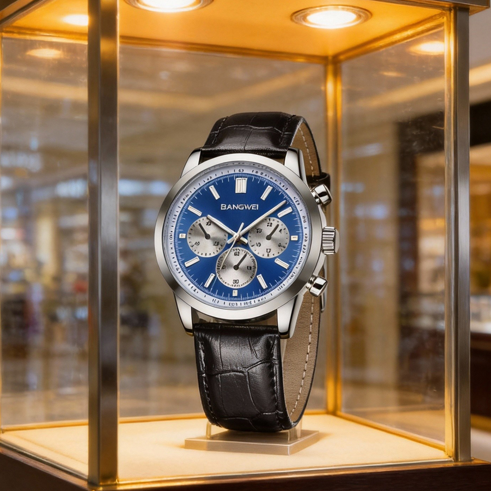 LIGE Fashion Watches Men Top B - مراجعة Leather Watch Band Men وسعره