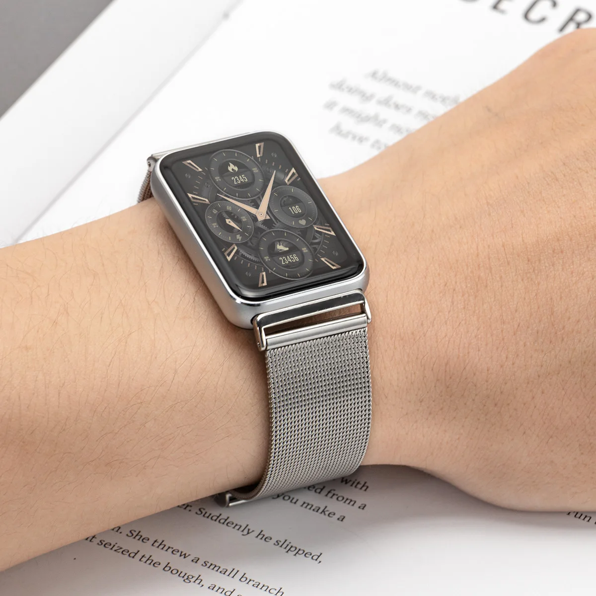 Stainless Steel Strap for Sams - مراجعة Mesh Strap Metal وسعره