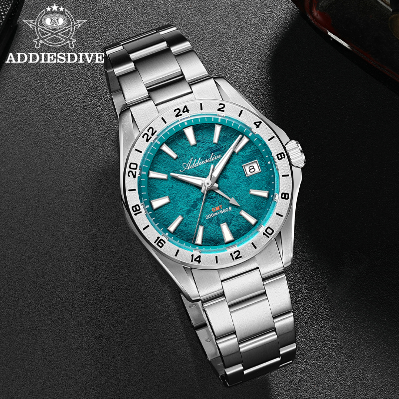 ADDIESDIVE New Quartz Watches  - مراجعة Stainless Bracelet Diver وسعره