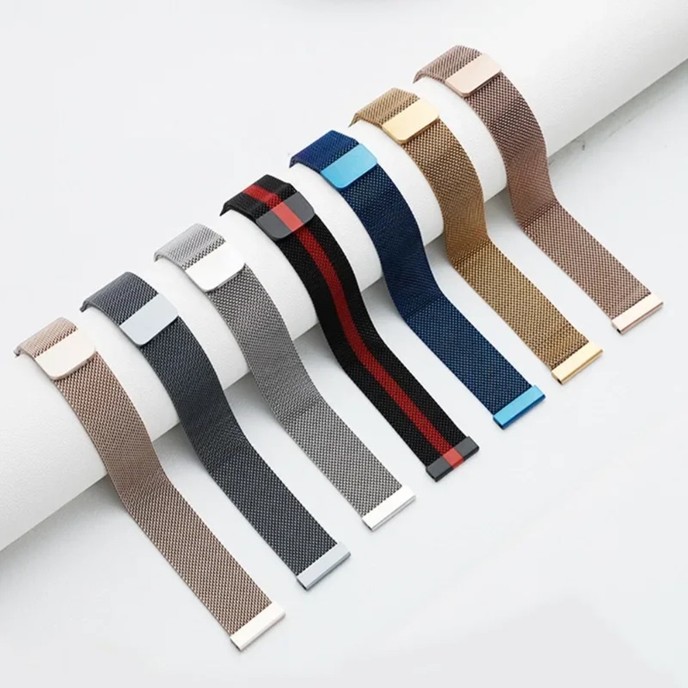 20mm 22mm Milanese Loop Strap  - مراجعة Milanese Loop Magnetic وسعره