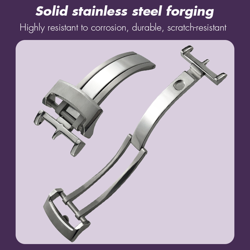 316L Stainless Steel Folding B - مراجعة Butterfly Clasp Deployant وسعره