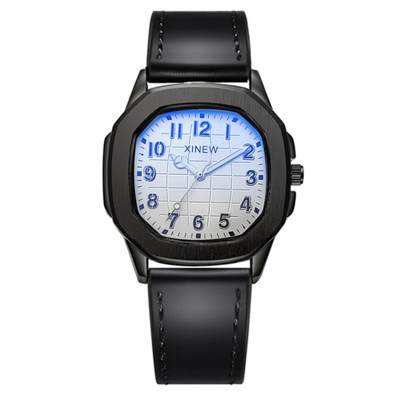 1pc / Lot Original XINEW Brand - مراجعة Leather Watch Band Men وسعره