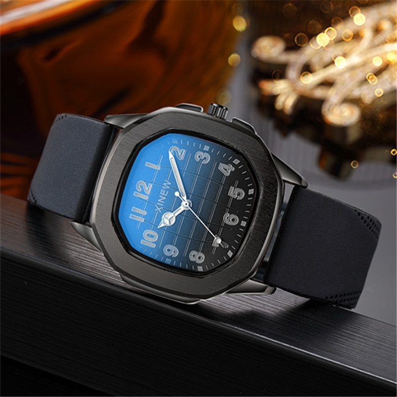 1pc / Lot Original XINEW Brand - مراجعة Leather Watch Band Men وسعره