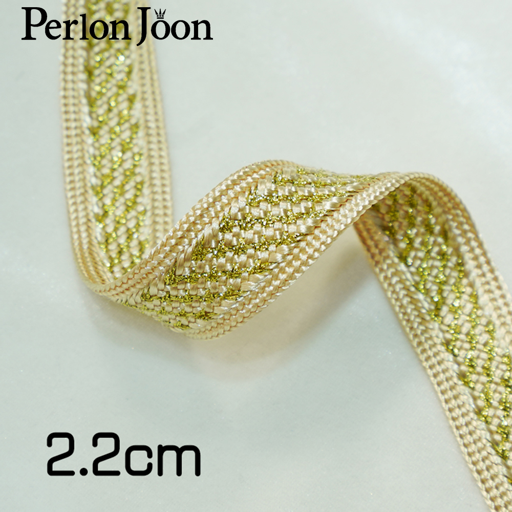 10yards/lot  gold thread polye - مراجعة Perlon Strap Woven وسعره