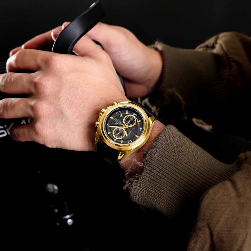 NAVIFORCE  Hands Wristwatches  - مراجعة Leather Watch Band Men وسعره