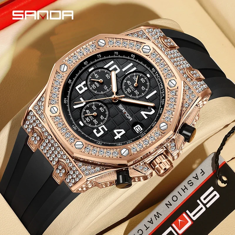 SANDA 7026 Men's Quartz Watch  - مراجعة Tropic Strap Vintage وسعره