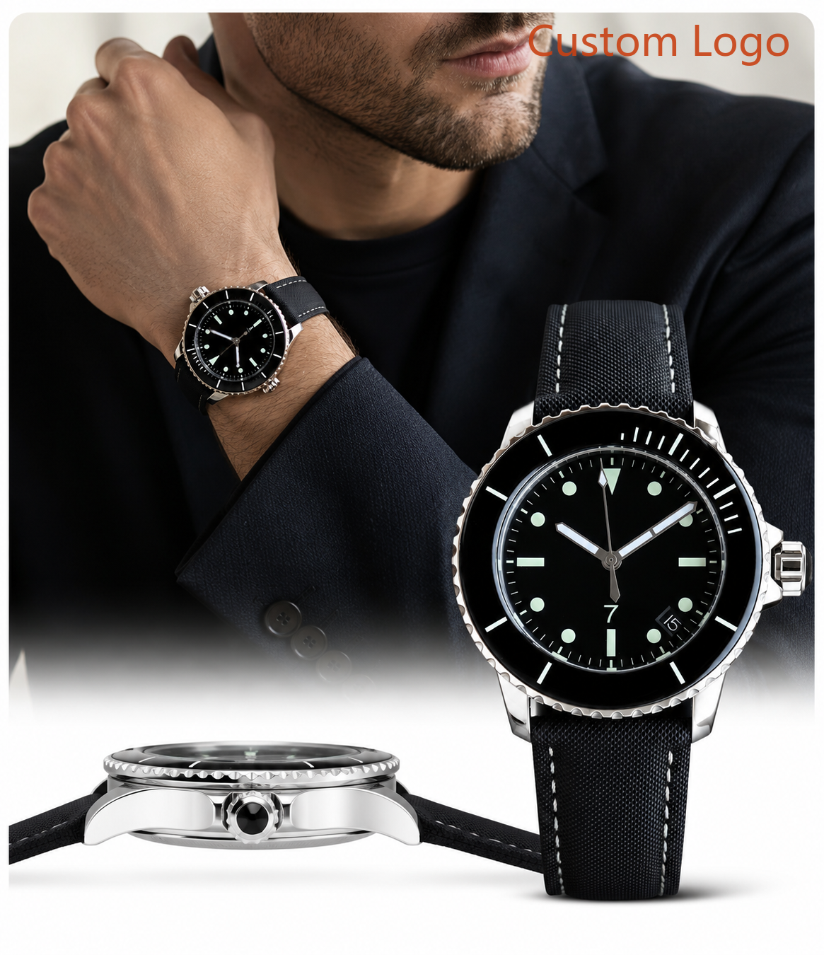Men 42mm Vintage Diver Automat - مراجعة Leather Watch Band Men وسعره