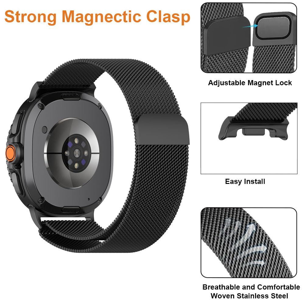 Magnetic Milanese Watch Strap  - مراجعة Milanese Loop Magnetic وسعره