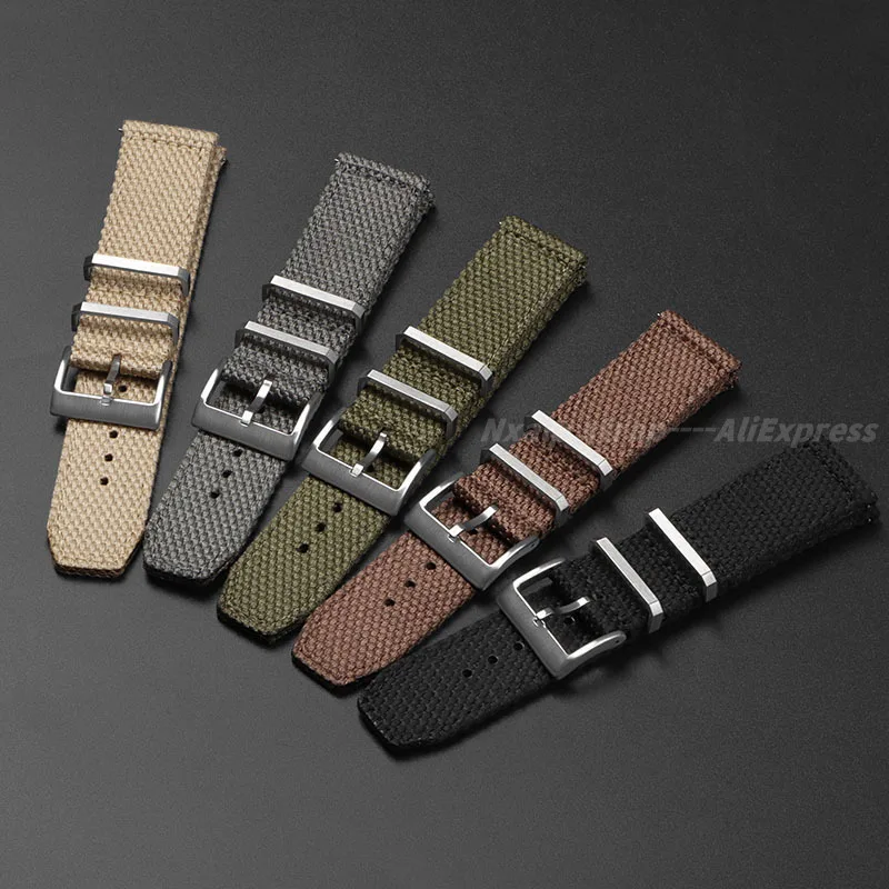 20mm 22mm Nylon Cotton Watch S - مراجعة Nato Strap Nylon وسعره