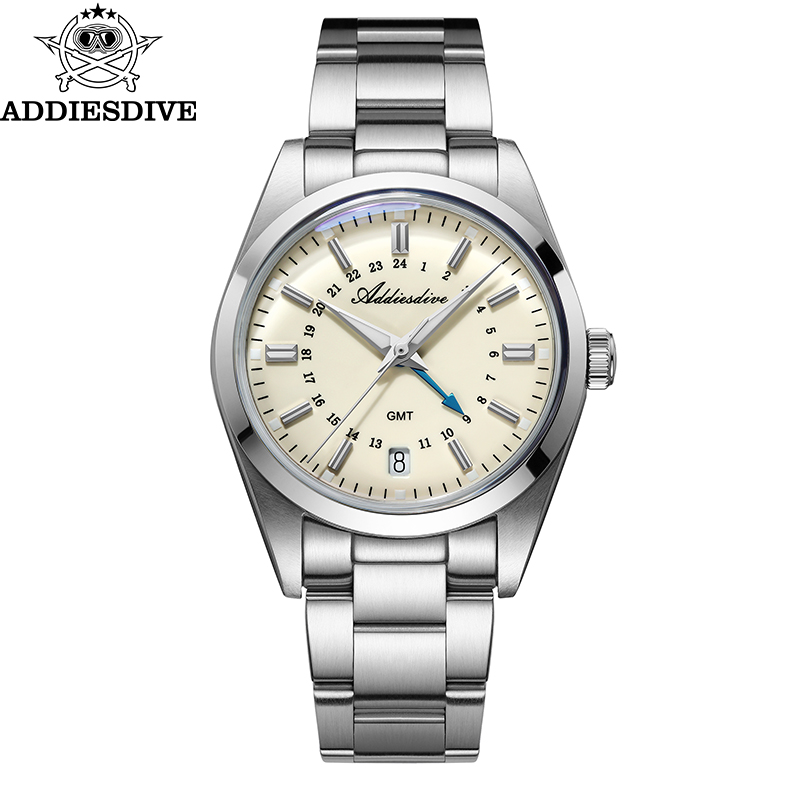 ADDIESDIVE Hot Brand 36mm Luxu - مراجعة Stainless Bracelet Diver وسعره