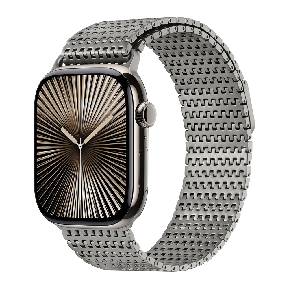 Titanium loop strap for Apple  - مراجعة Milanese Loop Magnetic وسعره