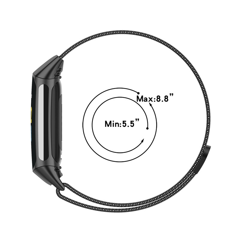 Metal Band For Fitbit Charge 5 - مراجعة Milanese Loop Magnetic وسعره