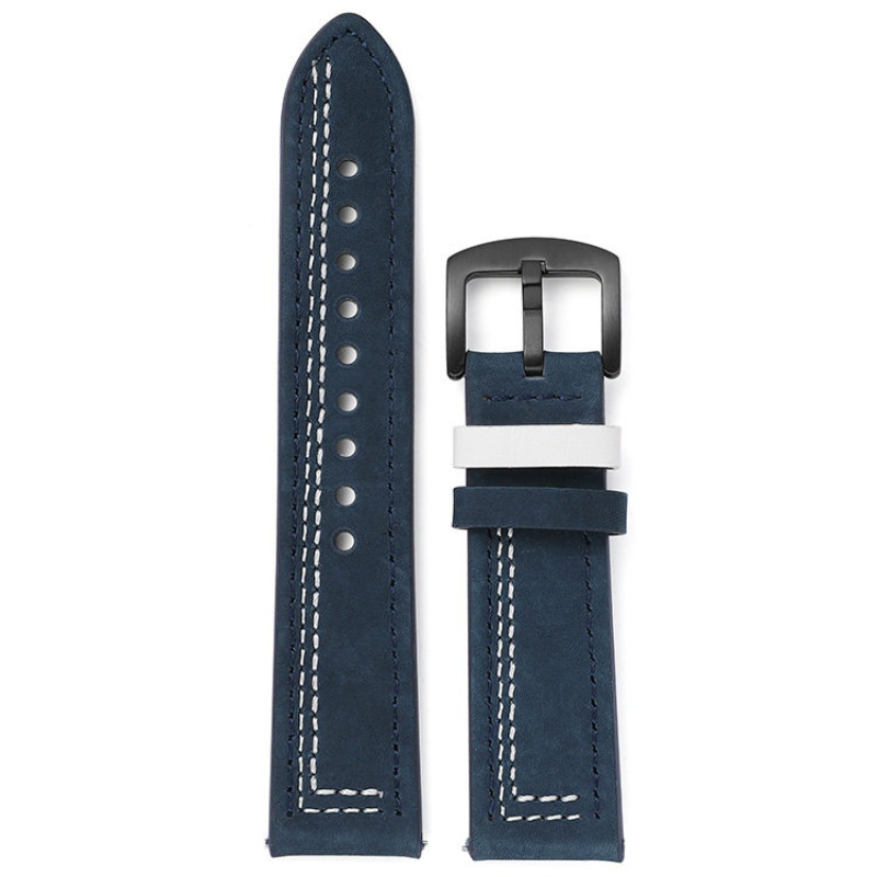 18mm 20mm 22mm 24mm  Compatibl - مراجعة Leather Strap Quick Release وسعره