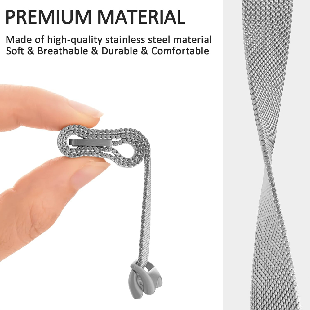 Stainless Steel for xiaomi ban - مراجعة Milanese Loop Magnetic وسعره